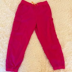 Hot Pink Nike Windpants, Women's Size L, Loose fit